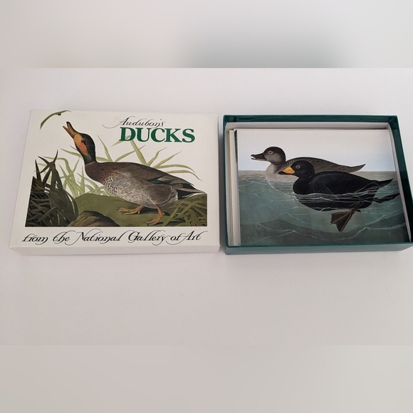 Audubon's Ducks Boxed Set Of Blank Note cards 5x7 Natl Gallery Of Art Set Of 14 - Picture 2 of 10